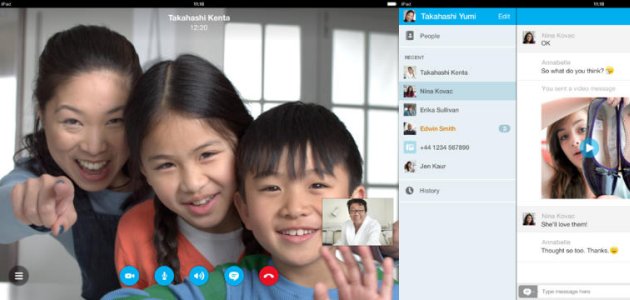 come si usa Skype su iPad